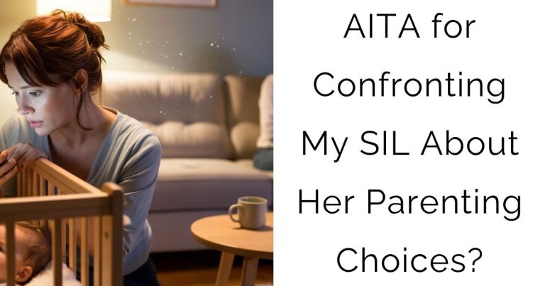 AITA for Confronting My SIL About Her Parenting Choices?