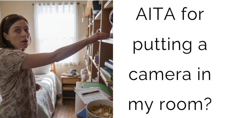 AITA for putting a camera in my room?