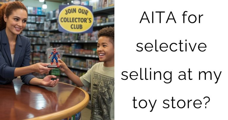 AITA for selective selling at my toy store?
