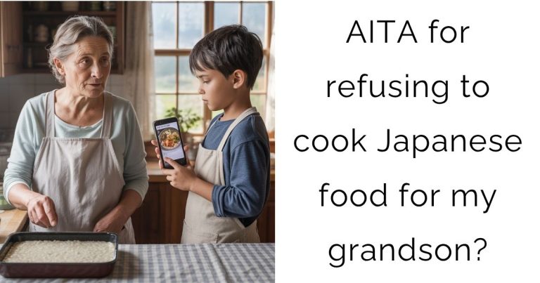 AITA for refusing to cook Japanese food for my grandson?