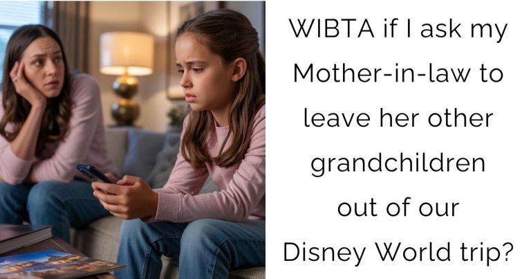 WIBTA if I ask my Mother-in-law (MIL) to leave her other grandchildren out of our Disney World trip?
