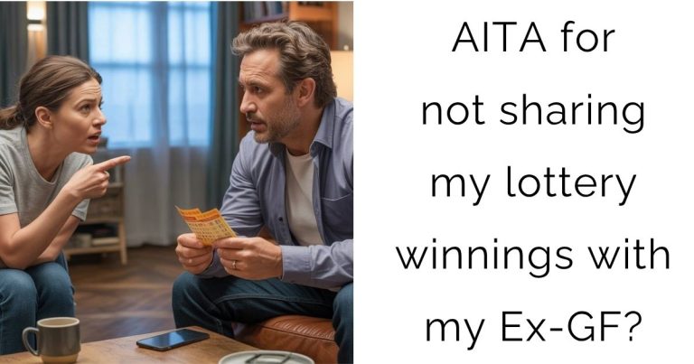 AITA for not sharing my lottery winnings with my Ex-GF?