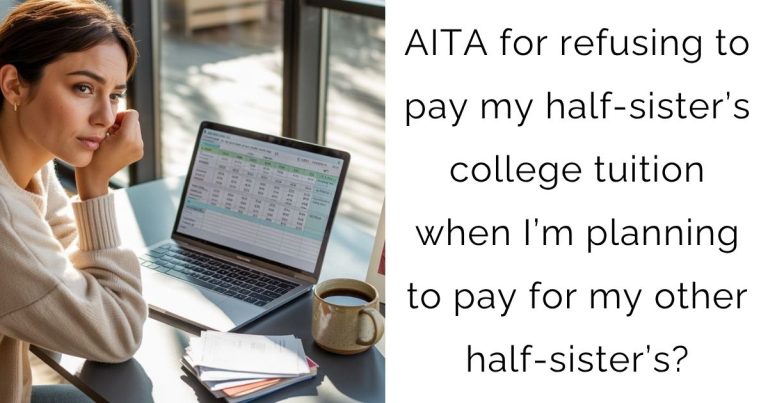AITA for refusing to pay my half-sister’s college tuition when I’m planning to pay for my other half-sister’s?