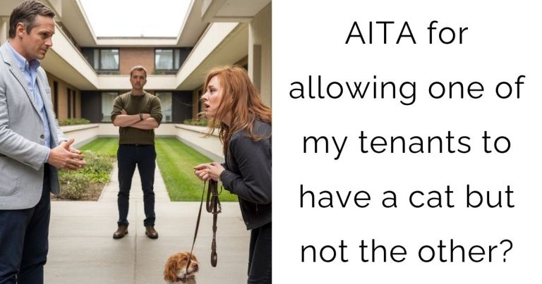 AITA for allowing one of my tenants to have a cat but not the other?