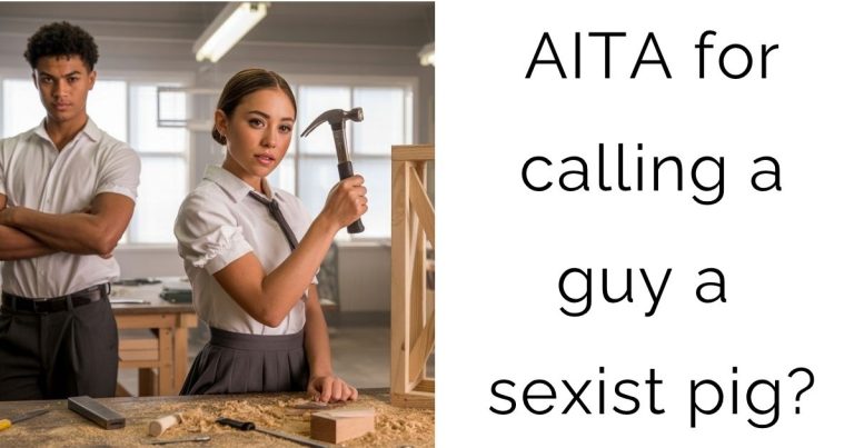 AITA for calling a guy a sexist pig?