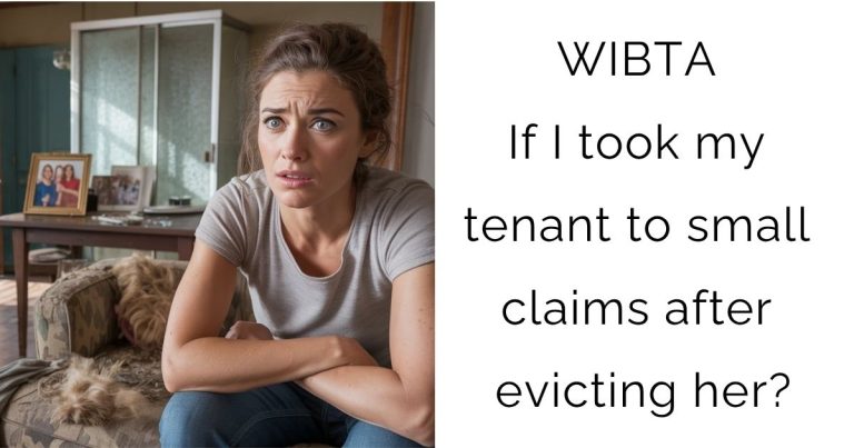 WIBTA If I took my tenant to small claims after evicting her?