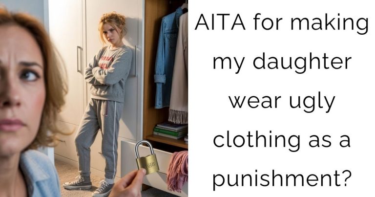 AITA for making my daughter wear ugly clothing as a punishment?