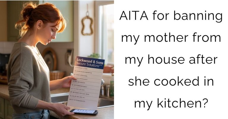 AITA for banning my mother from my house after she cooked in my kitchen?