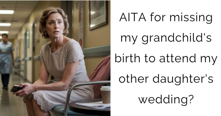 AITA for missing my grandchild’s birth to attend my other daughter’s wedding?