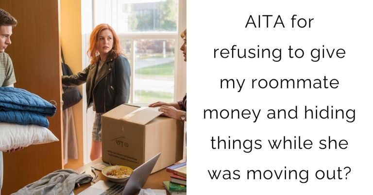 AITA for refusing to give my roommate money and hiding things while she was moving out?