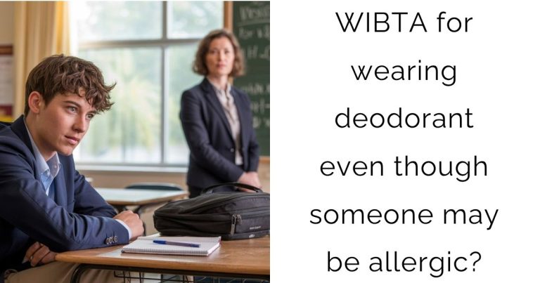 WIBTA for wearing deodorant even though someone may be allergic?