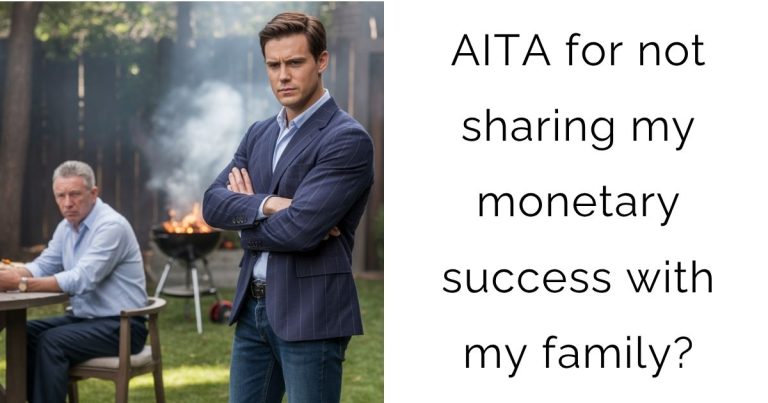 AITA for not sharing my monetary success with my family?