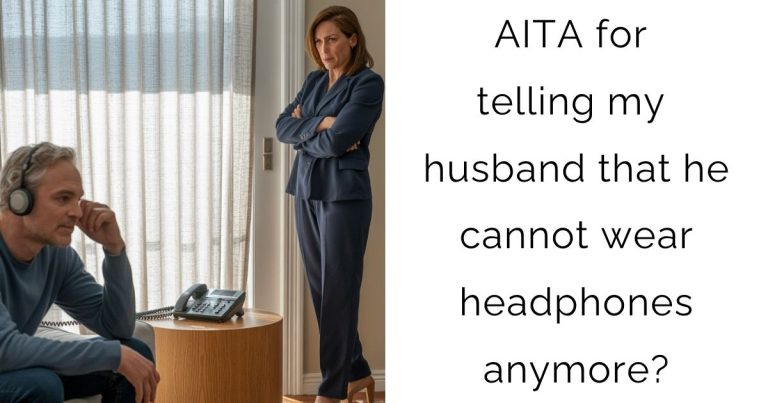 AITA for telling my husband that he cannot wear headphones anymore?