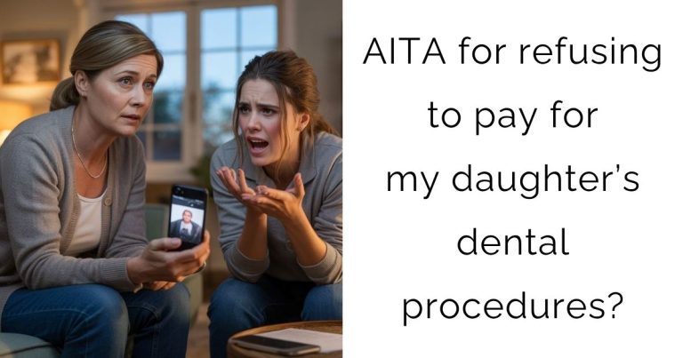 AITA for refusing to pay for my daughter’s dental procedures?