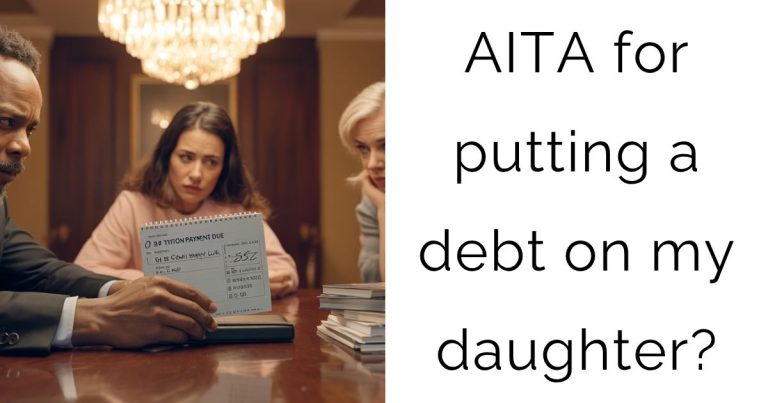 AITA for putting a debt on my daughter?