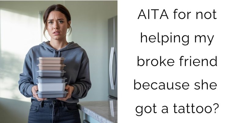 AITA for not helping my broke friend because she got a tattoo?