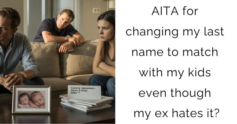 AITA for changing my last name to match with my kids even though my ex hates it?