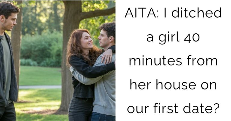 AITA: I ditched a girl 40 minutes from her house on our first date?