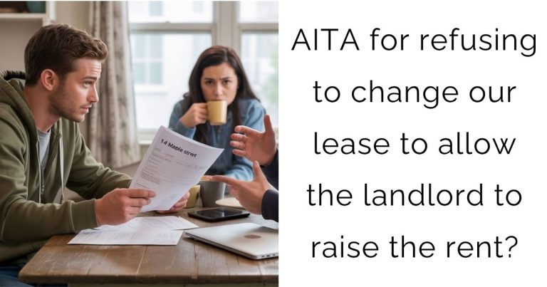 AITA for refusing to change our lease to allow the landlord to raise the rent?