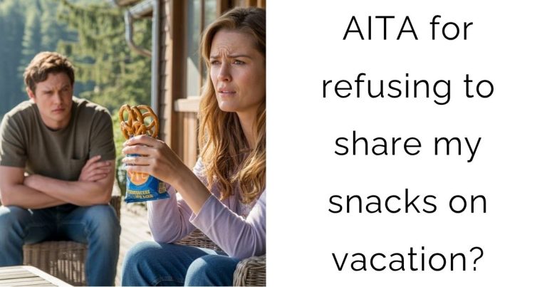 AITA for refusing to share my snacks on vacation?