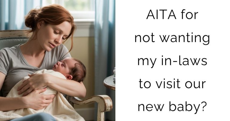 AITA for not wanting my in-laws to visit our new baby?