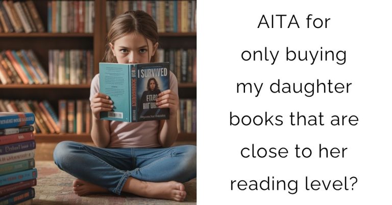 AITA for only buying my daughter books that are close to her reading level?