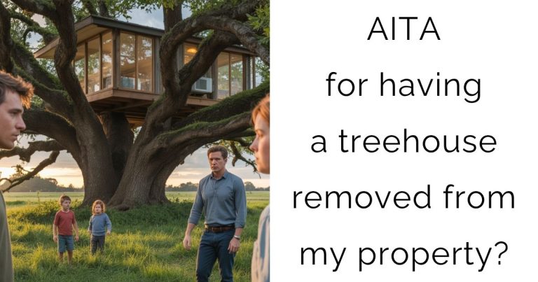AITA for having a treehouse removed from my property?