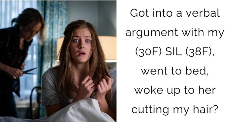 Got into a verbal argument with my (30F) SIL (38F), went to bed, woke up to her cutting my hair?