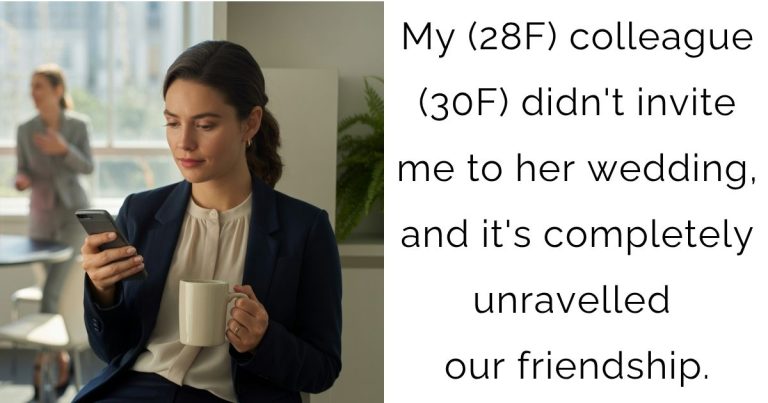 My (28F) colleague (30F) didn’t invite me to her wedding, and it’s completely unravelled our friendship.