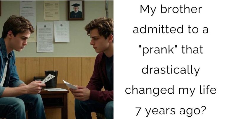 My brother admitted to a “prank” that drastically changed my life 7 years ago?