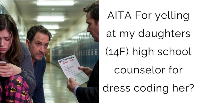 AITA For yelling at my daughters (14F) high school counselor for dress coding her?