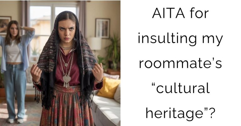 AITA for insulting my roommate’s “cultural heritage”?