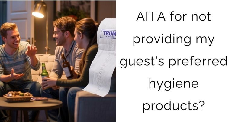 AITA for not providing my guest’s preferred hygiene products?