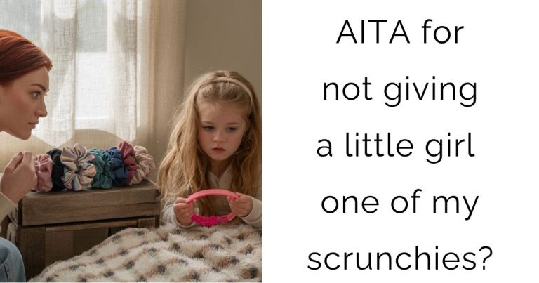 AITA for not giving a little girl one of my scrunchies?