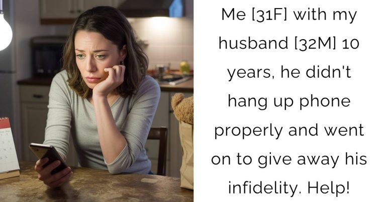 Me [31F] with my husband [32M] 10 years, he didn’t hang up phone properly and went on to give away his infidelity. Help!