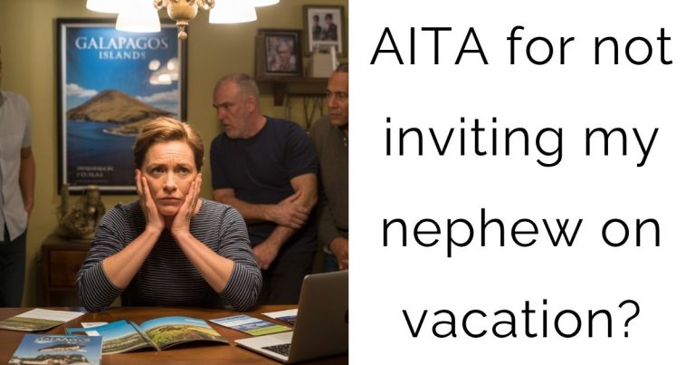 AITA for not inviting my nephew on vacation?