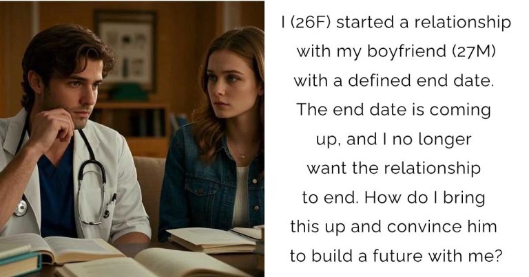I (26F) started a relationship with my boyfriend (27M) with a defined end date. The end date is coming up, and I no longer want the relationship to end. How do I bring this up and convince him to build a future with me?