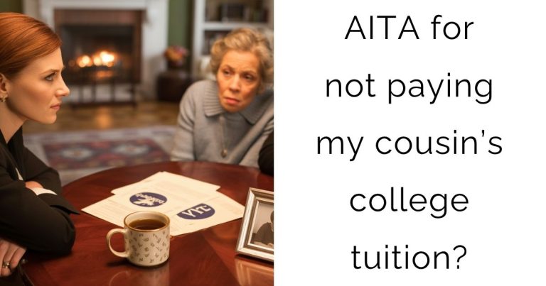 AITA for not paying my cousin’s college tuition?