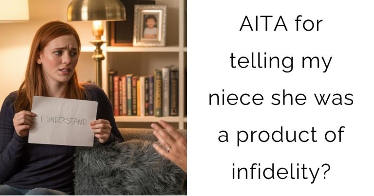 AITA for telling my niece she was a product of infidelity?