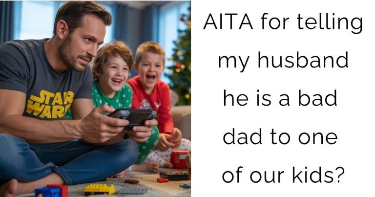 AITA for telling my husband he is a bad dad to one of our kids?