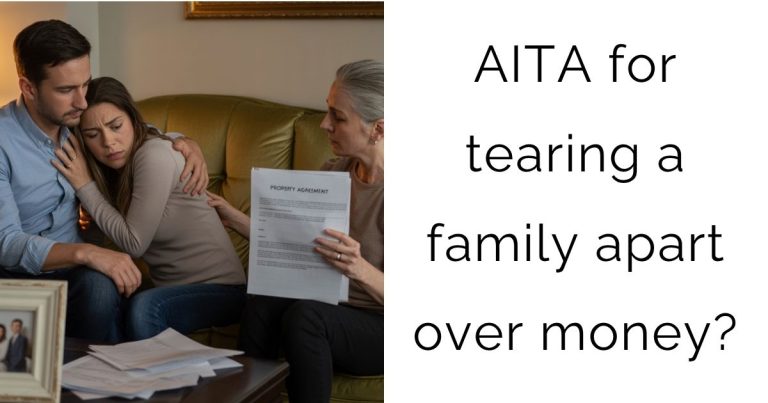 AITA for tearing a family apart over money?