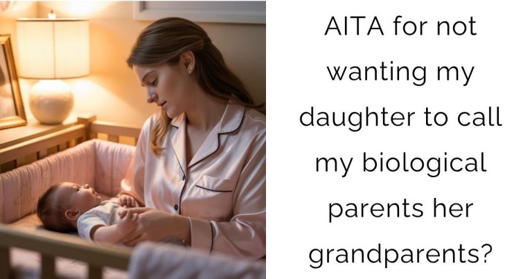 AITA for not wanting my daughter to call my biological parents her grandparents?