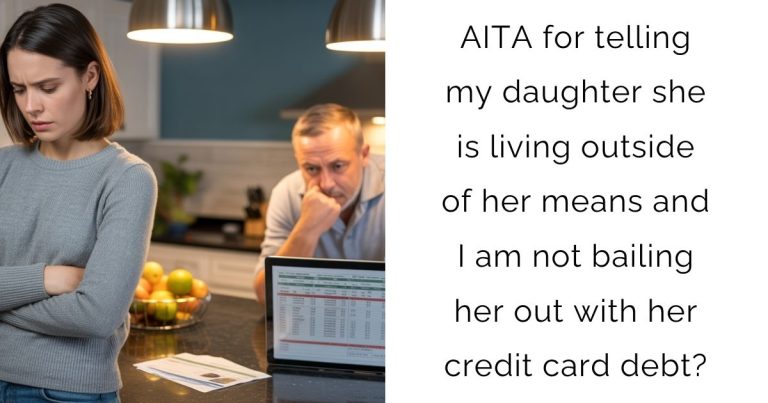 AITA for telling my daughter she is living outside of her means and I am not bailing her out with her credit card debt?