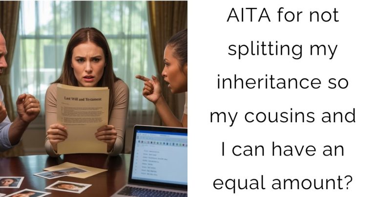 AITA for not splitting my inheritance so my cousins and I can have an equal amount?