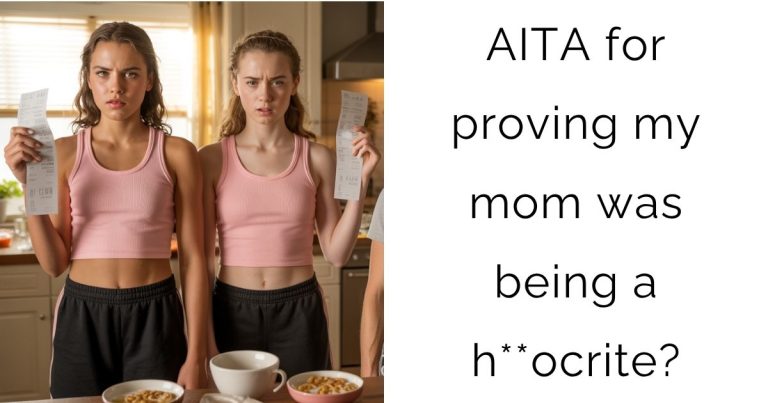 AITA for proving my mom was being a h**ocrite?