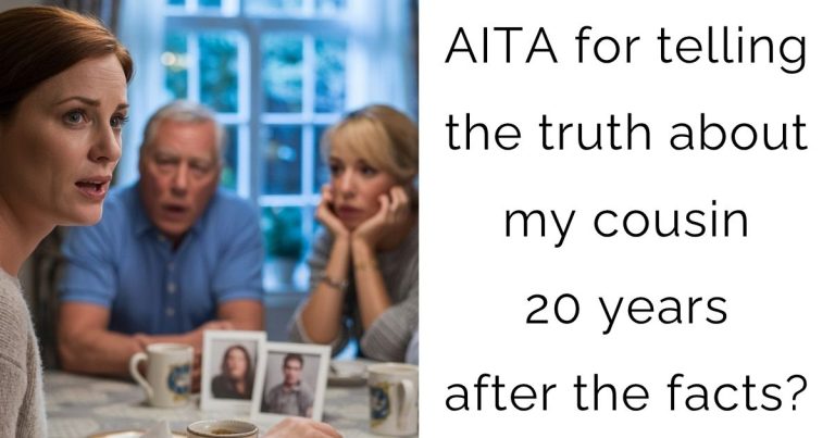AITA for telling the truth about my cousin 20 years after the facts?