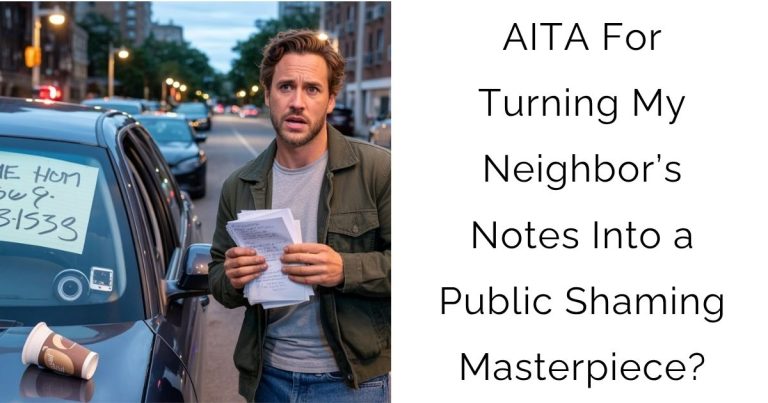 AITA For Turning My Neighbor’s Notes Into a Public Shaming Masterpiece?