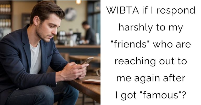 WIBTA if I respond harshly to my “friends” who are reaching out to me again after I got “famous”?