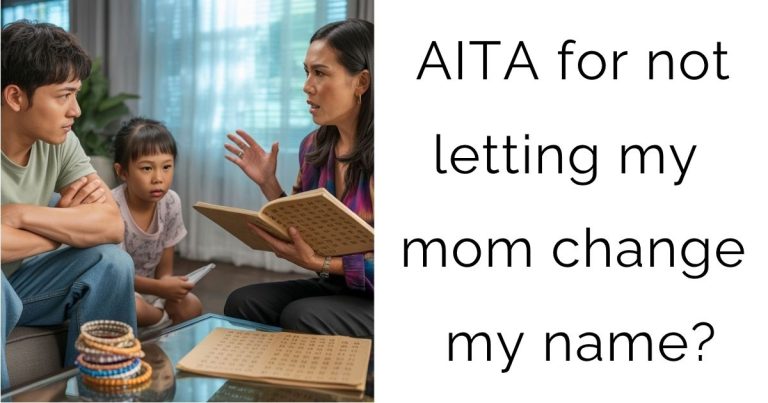 AITA for not letting my mom change my name?