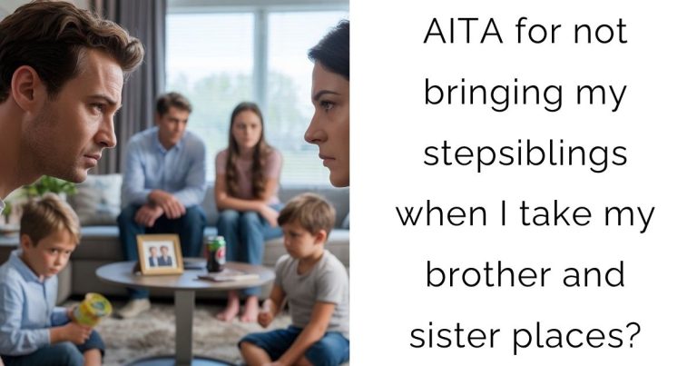 AITA for not bringing my stepsiblings when I take my brother and sister places?